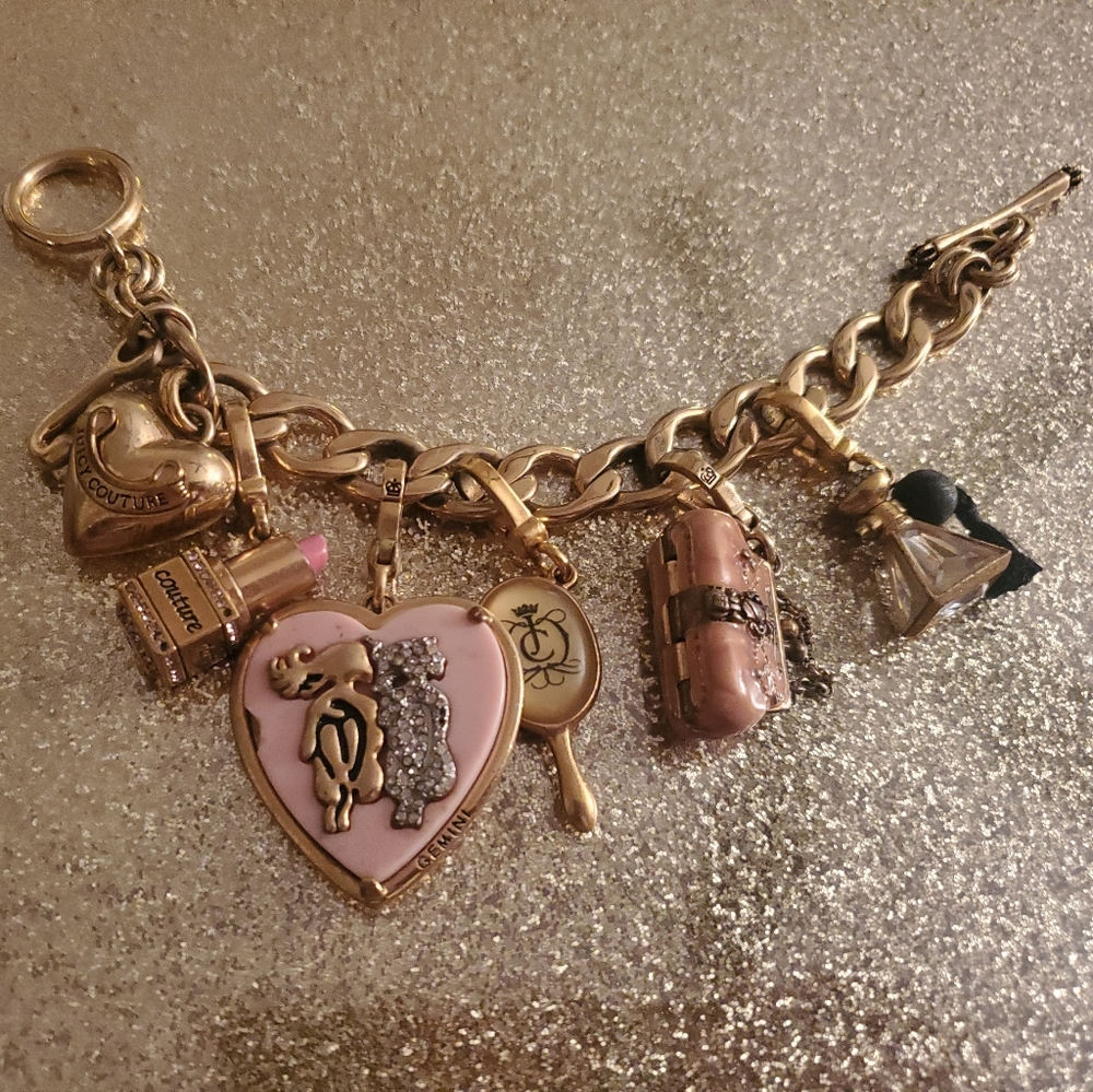 FINAL PRICE RECENT DROP Juicy Couture charm bracelet with VERY RARE charms